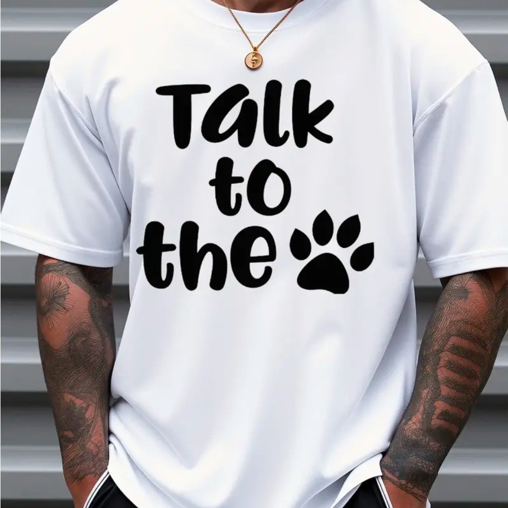 Talk to the print unisex tshirt 100% cotton